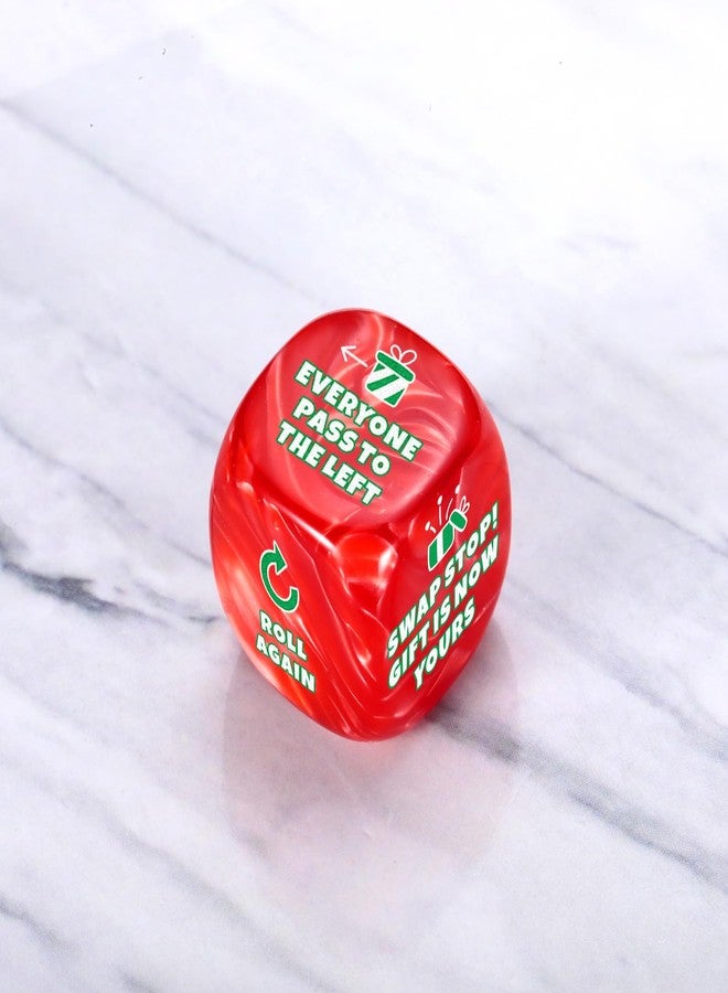 NUBARKO Santa Swap Gift Exchange Dice, Funny White Elephant Dice Gifts for Women Men Adults Exchange Christmas for Grandkids Teens Teenagers Adults,Christmas Stocking Stuffers for Women Men - Image 4